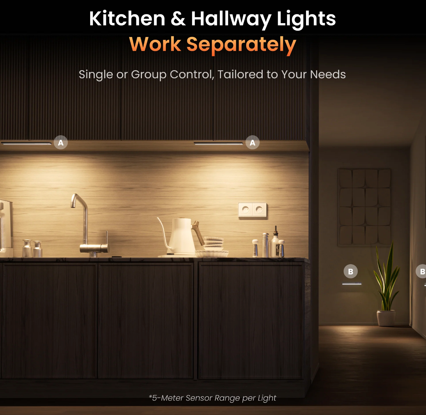 Yeelight Connect Ultra-Thin Intelligent Linkage Under Cabinet Light (2 Pack)