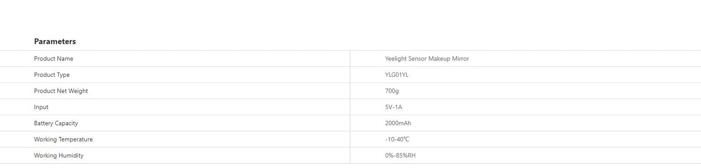 Yeelight Sensor Makeup Mirror
