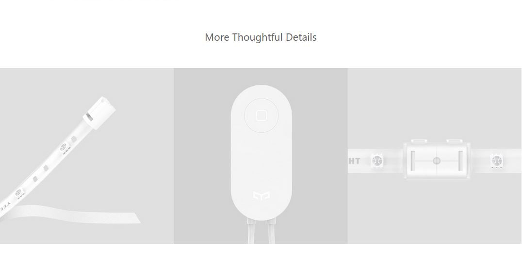 Yeelight Aurora Lightstrip 1S (2M) (Colour) - New Version: Razer Chroma Compatible & Native HomeKit/Extension (1M)