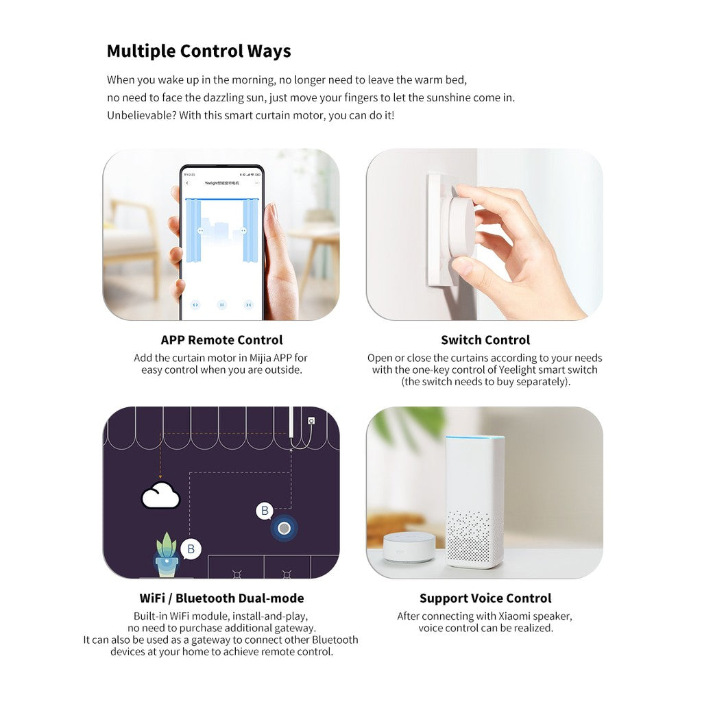 Yeelight Smart Curtain Motor & Track