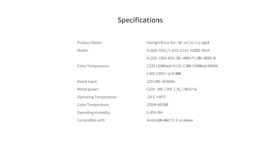 Yeelight Comet Ceiling Light with Ambient Light (Comet 235C / Comet 300C / Comet 400C)