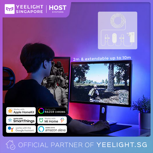 Yeelight Aurora Lightstrip 1S (2M) (Colour) - New Version: Razer Chroma Compatible & Native HomeKit/Extension (1M)