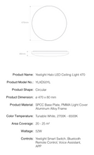 Load image into Gallery viewer, Yeelight Halo 470 (Arwen 470A) LED Ceiling Light (Ambience Backlight)

