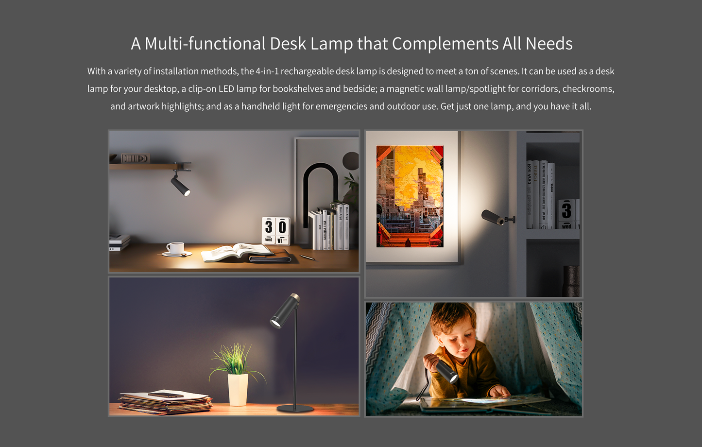 Yeelight 4-in-1 Rechargeable Desk Lamp