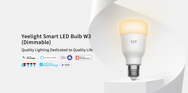 Yeelight Smart LED Bulb W3 (Dimmable White)