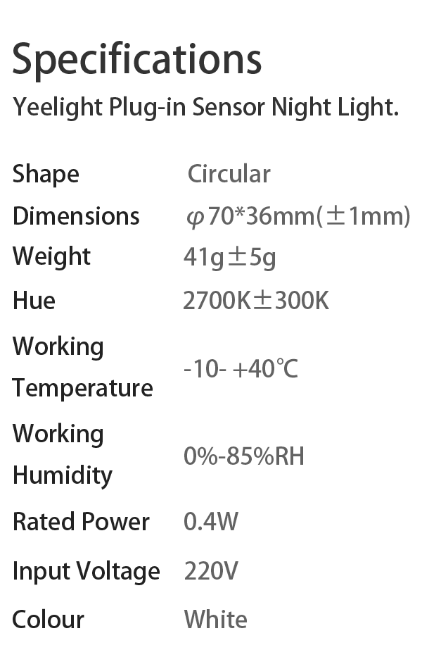 Yeelight Plug-in Sensor Night Light