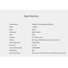 Load image into Gallery viewer, Yeelight Hope 450C/550C LED Ceiling Light
