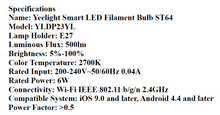 Load image into Gallery viewer, Yeelight LED Filament Bulb ST64
